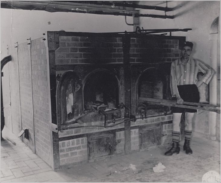 Mauthausen - post liberation photo of the Crematorium